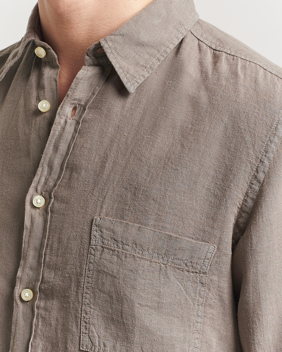 Mies | Kauluspaidat | BOSS ORANGE | Relegant Linen Shirt Open Beige