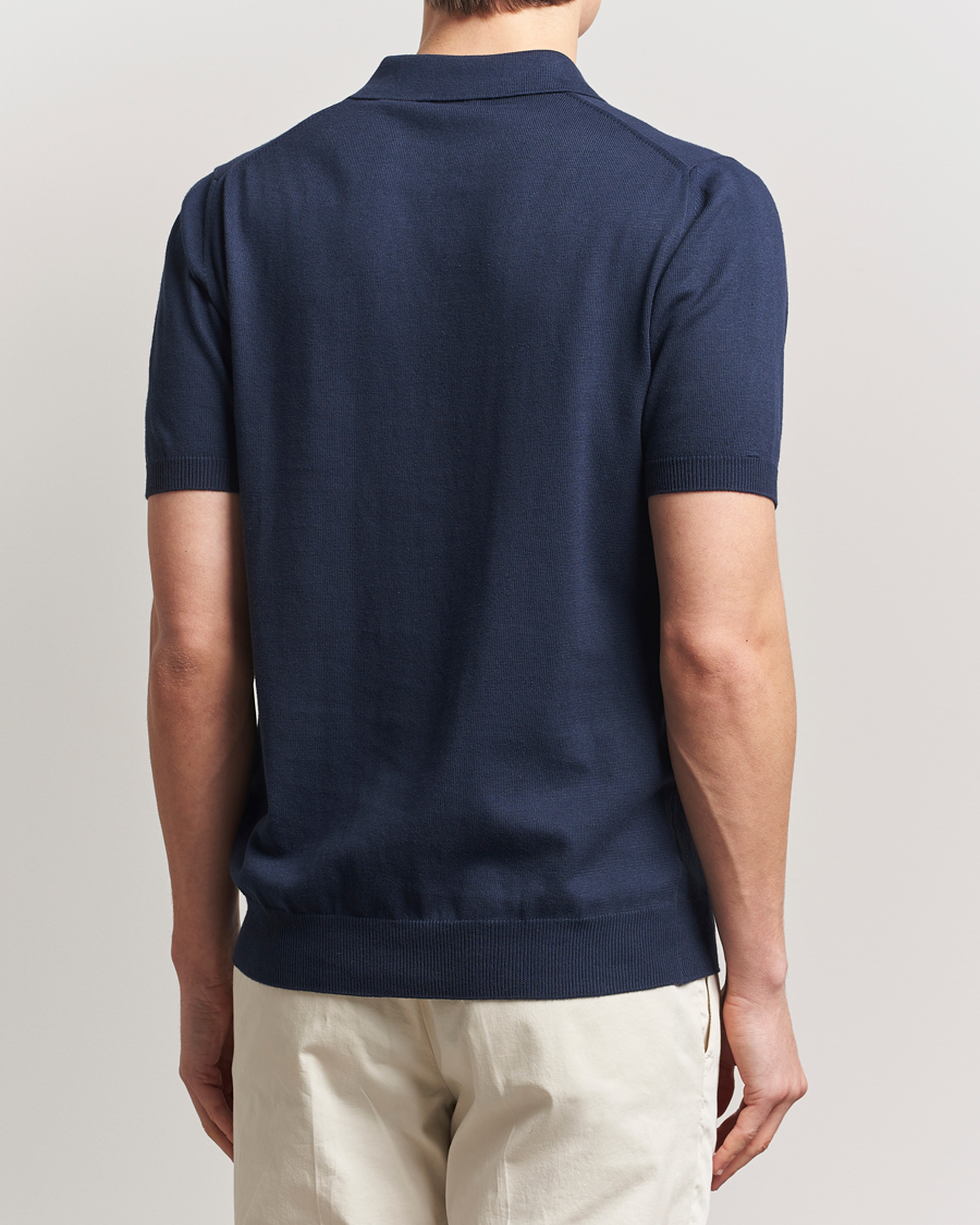 Mies | Pikeet | Morgano | Supersoft Egyptian Cotton Polo Navy