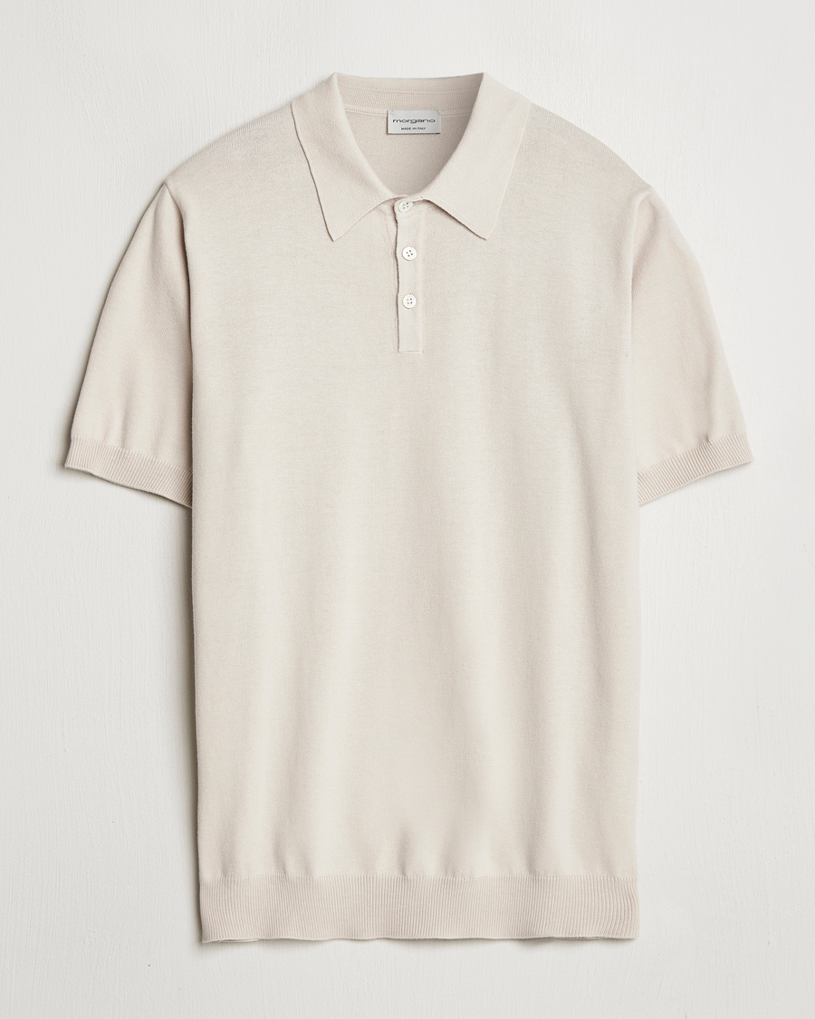 Mies | Pikeet | Morgano | Supersoft Egyptian Cotton Polo Light Beige