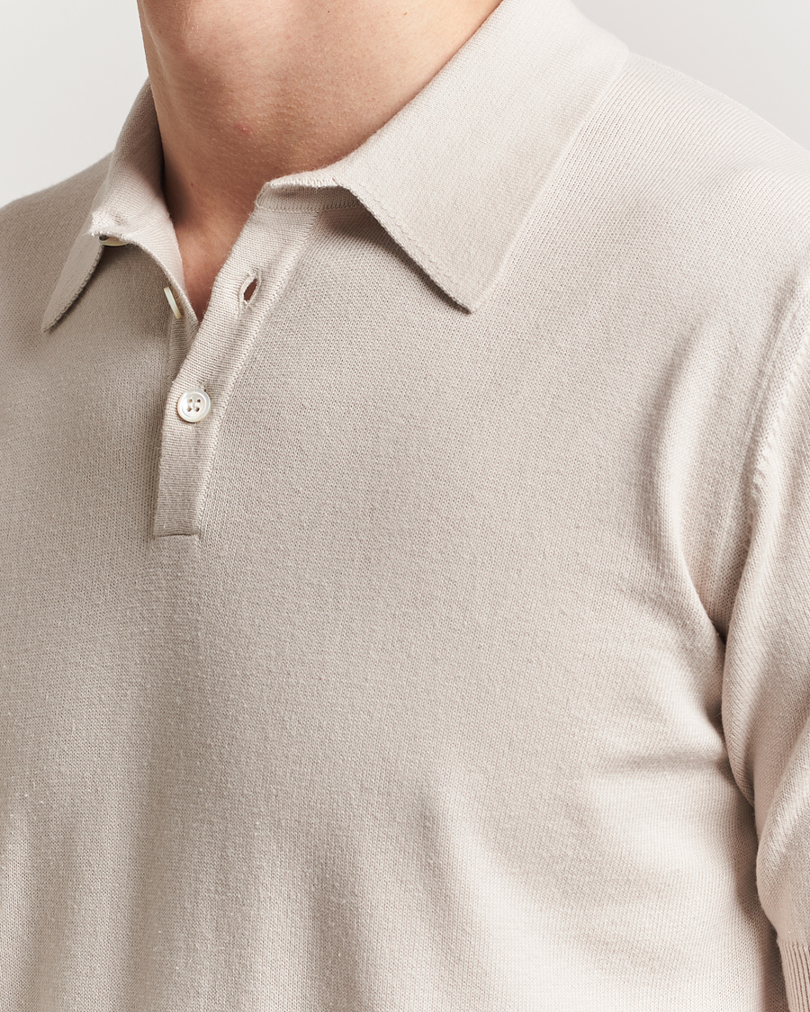 Mies | Pikeet | Morgano | Supersoft Egyptian Cotton Polo Light Beige