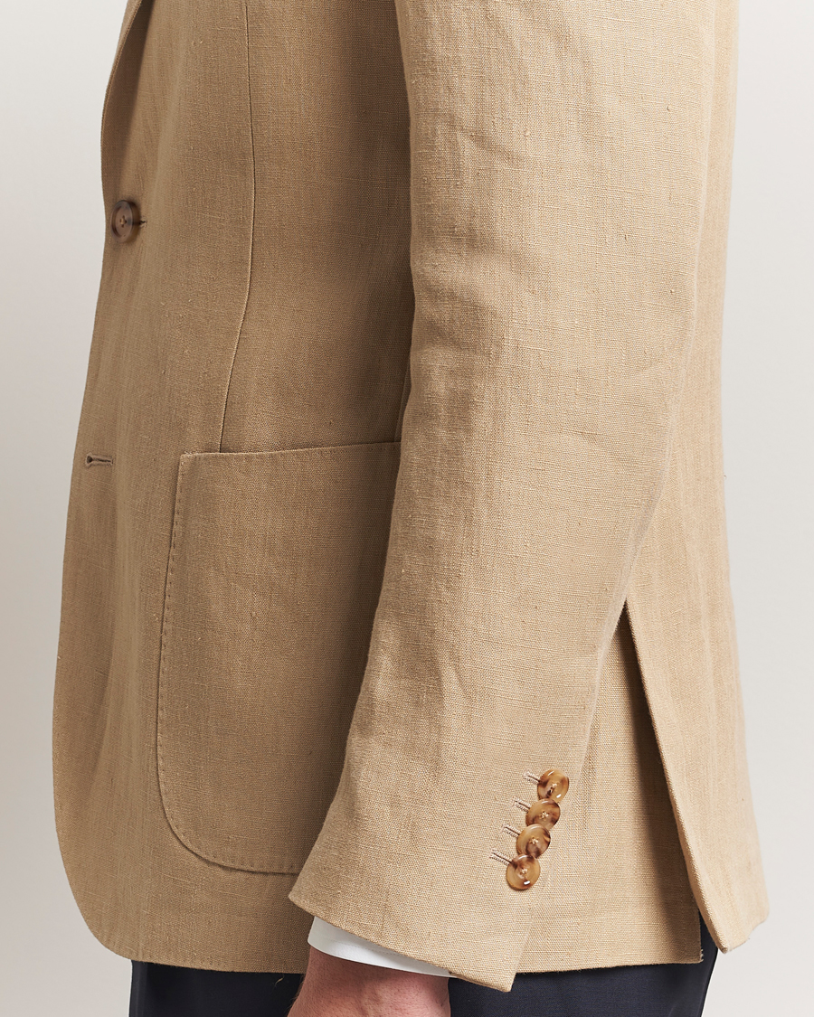 Mies | Pikkutakit | Lardini | Linen Canvas Blazer Beige