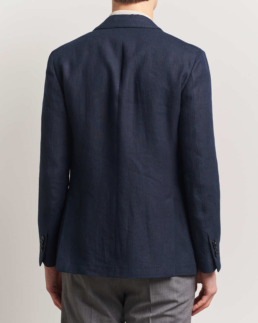 Mies | Pikkutakit | Lardini | Linen Canvas Blazer Navy
