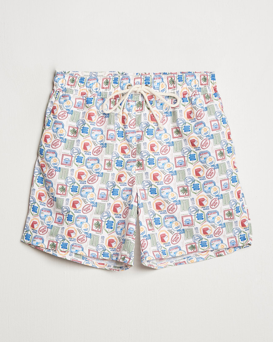 Mies | Uimahousut | Ripa Ripa | Printed Swimshorts Off White