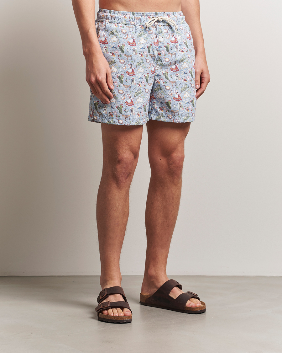 Mies | Uimahousut | Ripa Ripa | Printed Swimshorts Blue
