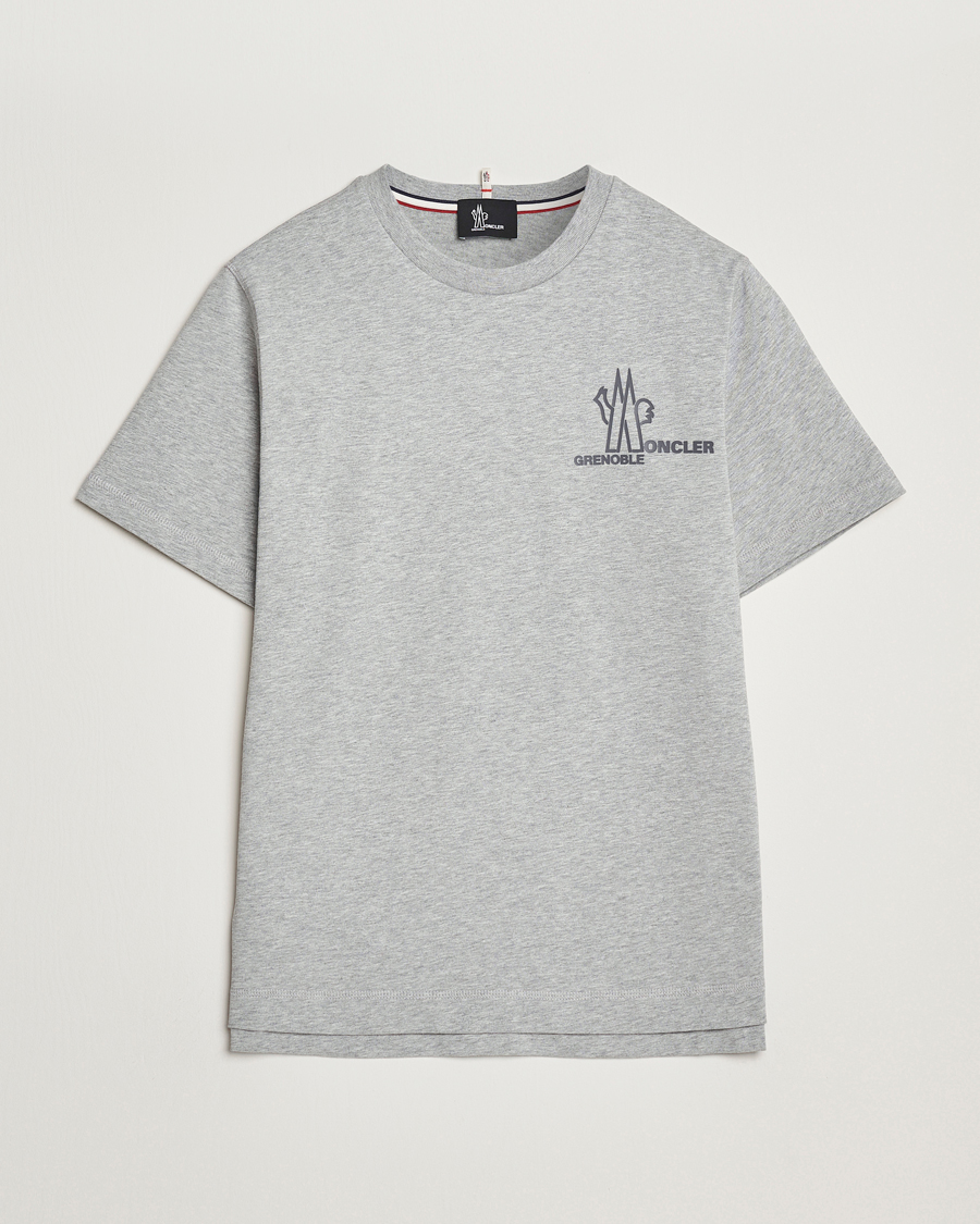 Mies | T-paidat | Moncler Grenoble | Logo T-Shirt Heather Grey