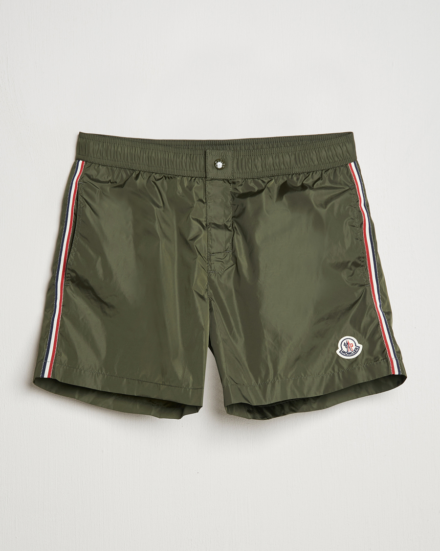 Mies | Uimahousut | Moncler | Nylon Swim Shorts Dark Green