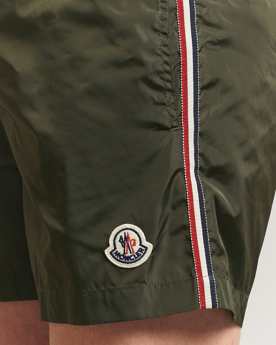 Mies | Uimahousut | Moncler | Nylon Swim Shorts Dark Green