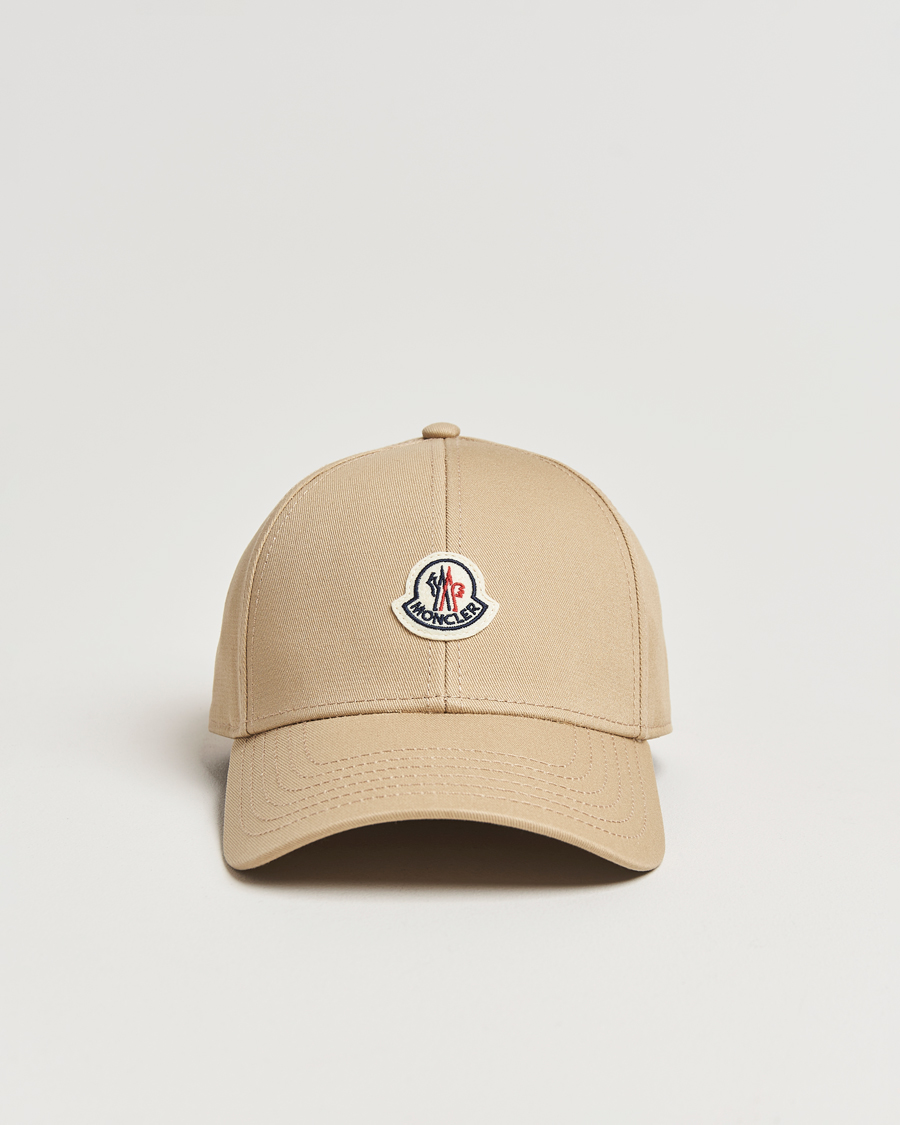 Mies | Moncler Logo Baseball Cap Beige | Moncler | Logo Baseball Cap Beige