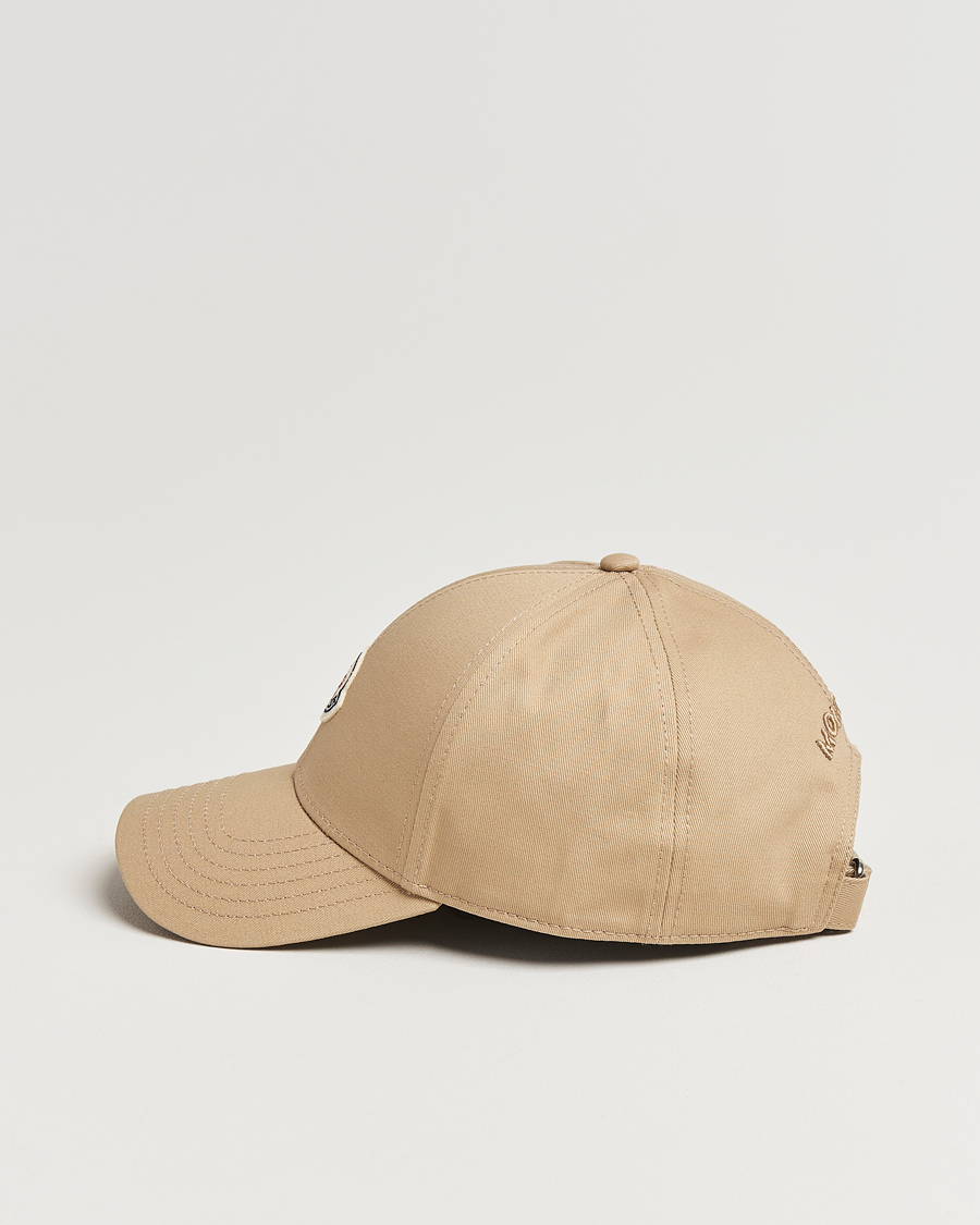 Mies | Moncler Logo Baseball Cap Beige | Moncler | Logo Baseball Cap Beige