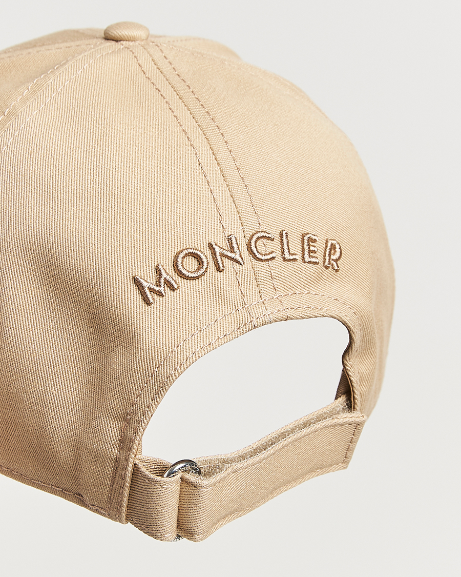 Mies | Moncler Logo Baseball Cap Beige | Moncler | Logo Baseball Cap Beige