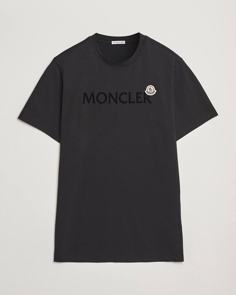 Mies | T-paidat | Moncler | Lettering Logo T-Shirt Black