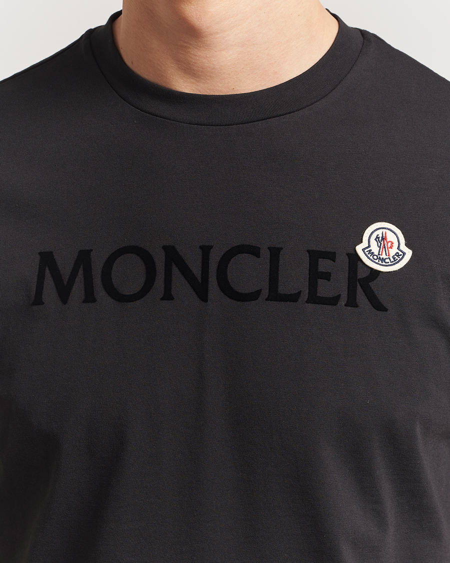 Mies | T-paidat | Moncler | Lettering Logo T-Shirt Black
