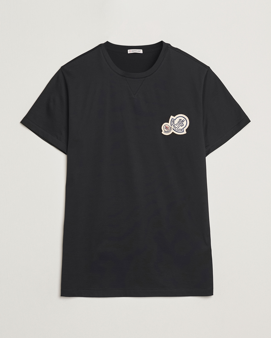 Mies | T-paidat | Moncler | Double Logo T-Shirt Black