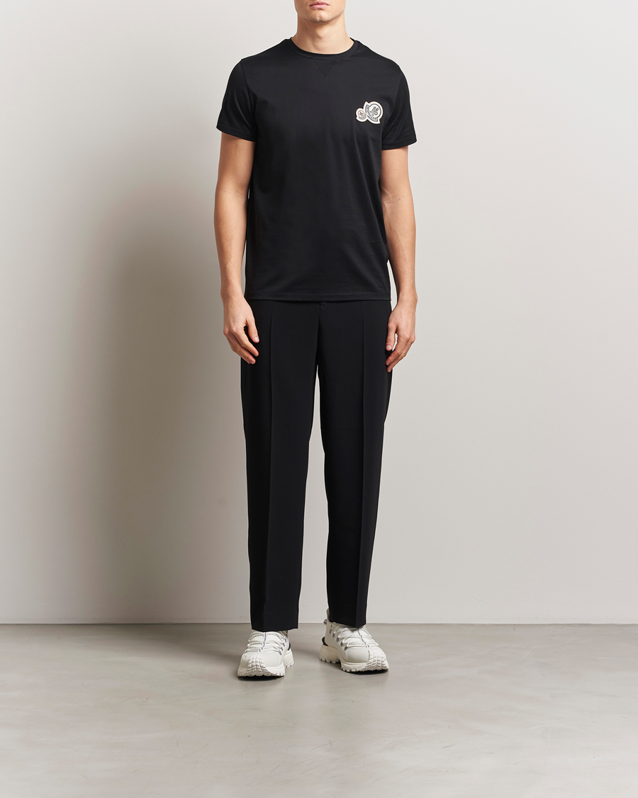 Mies | T-paidat | Moncler | Double Logo T-Shirt Black