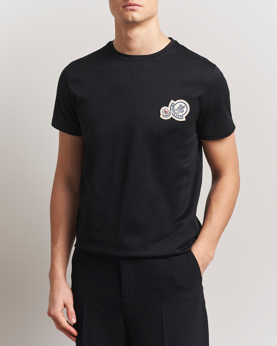 Mies | T-paidat | Moncler | Double Logo T-Shirt Black