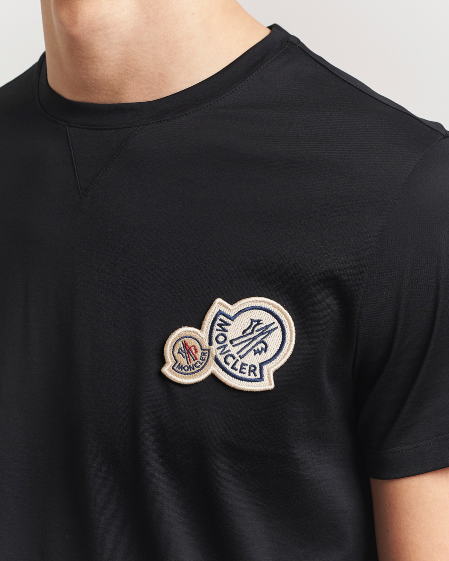 Mies | T-paidat | Moncler | Double Logo T-Shirt Black