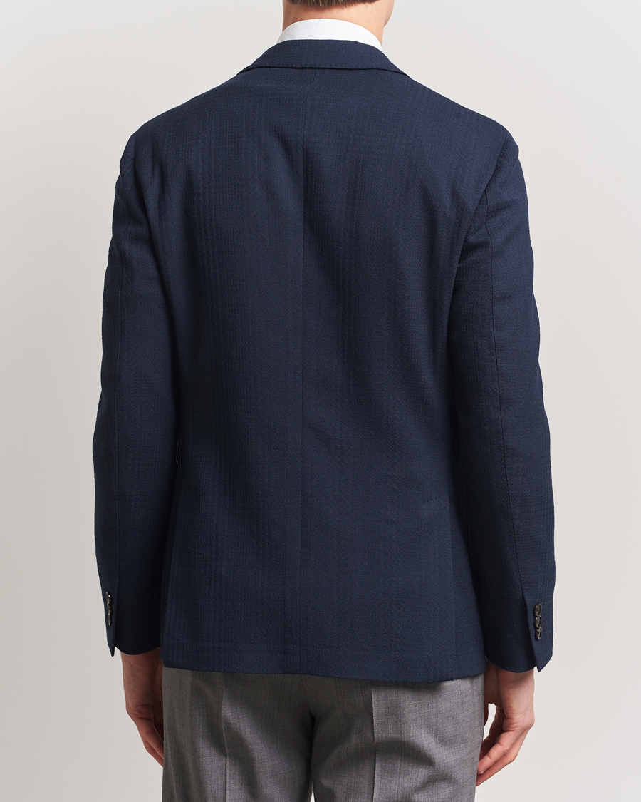 Mies | Pikkutakit | Lardini | Wool/Cotton Structured Blazer Navy