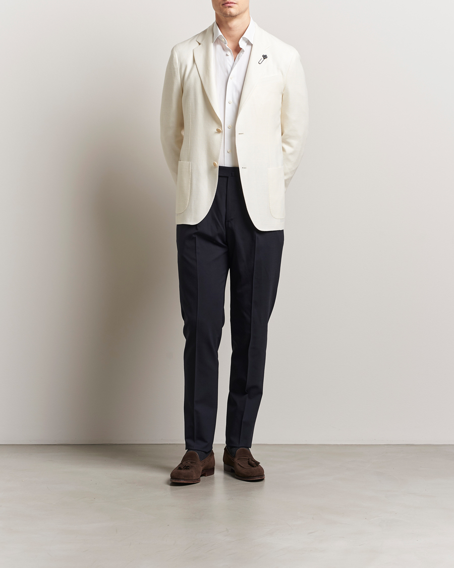 Mies | Pikkutakit | Lardini | Wool/Linen/Silk Blazer Beige