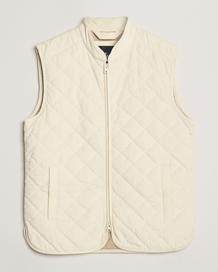 Mies | Takit | Morris | Teddy Quilted Cord Vest Khaki