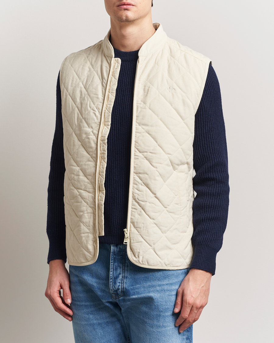 Mies | Takit | Morris | Teddy Quilted Cord Vest Khaki