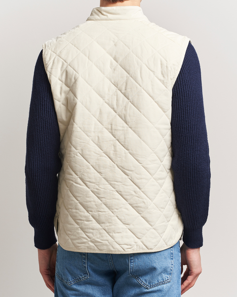 Mies | Takit | Morris | Teddy Quilted Cord Vest Khaki