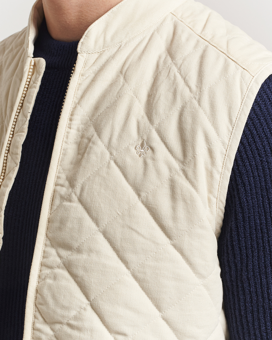 Mies | Takit | Morris | Teddy Quilted Cord Vest Khaki