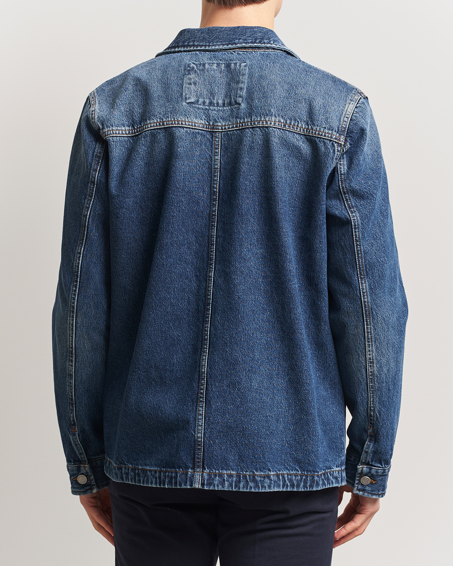 Mies | Kauluspaidat | Morris | Denim Shirt Jacket Blue