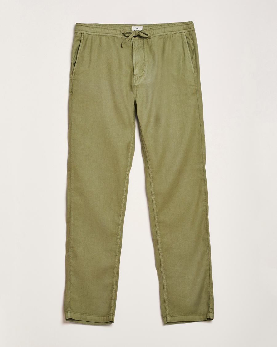 Mies | Housut | Morris | Fenix Linen/Cotton Trousers Olive