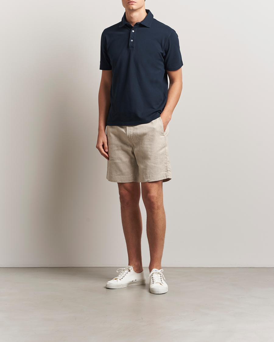 Mies | Shortsit | Morris | Fenix Linen/Cotton Shorts Beige