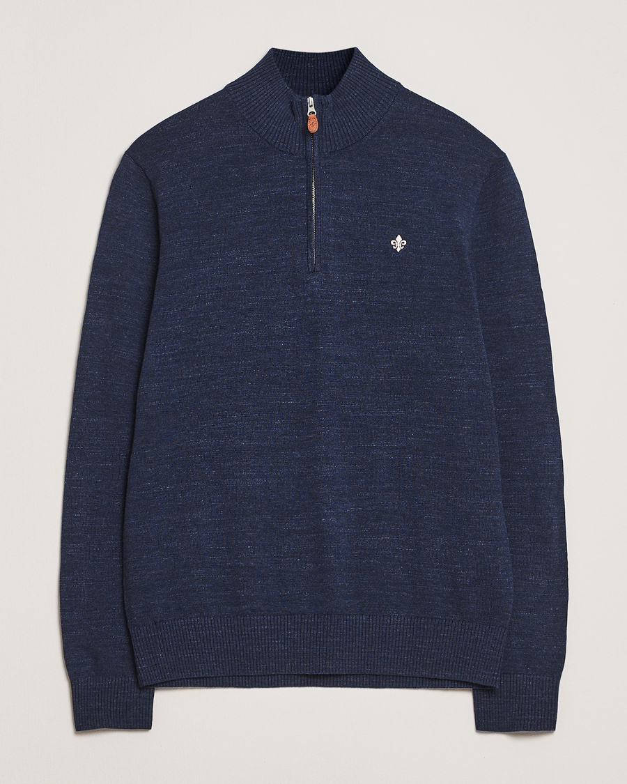 Mies | Puserot | Morris | Randall Half Zip Dark Blue