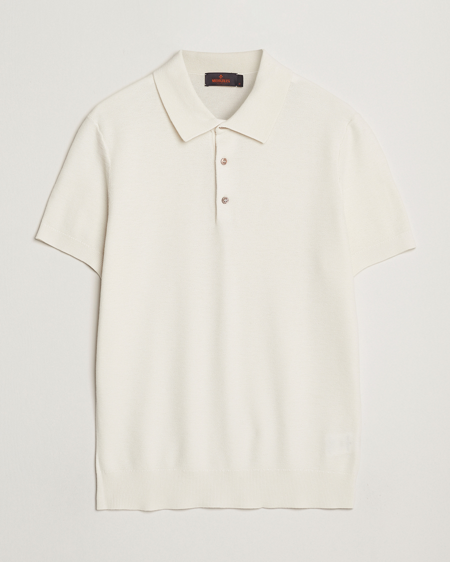 Mies | Pikeet | Morris | Walter Knitted Polo Off White