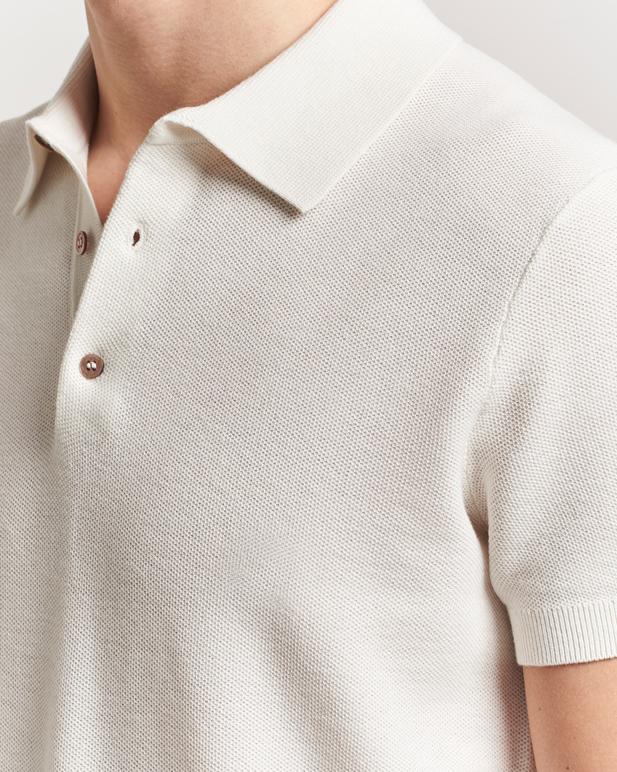 Mies | Pikeet | Morris | Walter Knitted Polo Off White