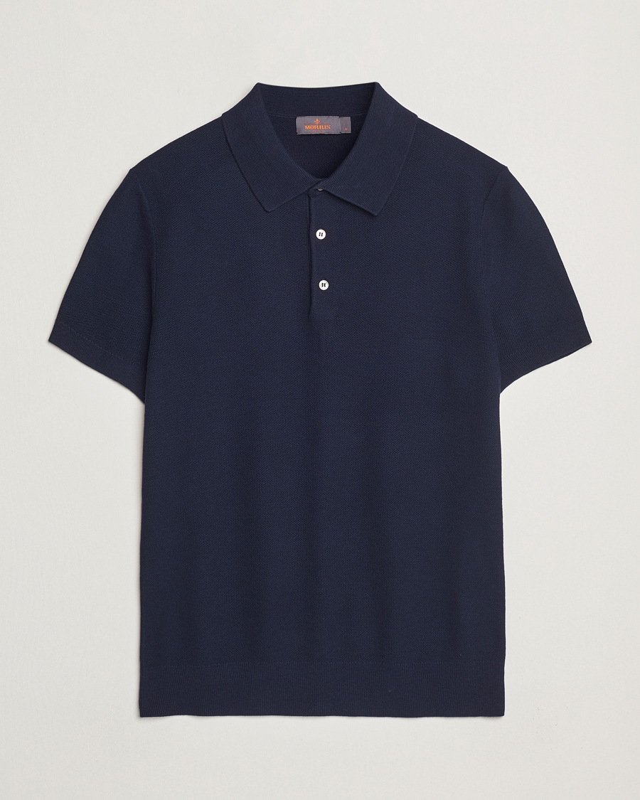 Mies | Pikeet | Morris | Walter Knitted Polo Navy