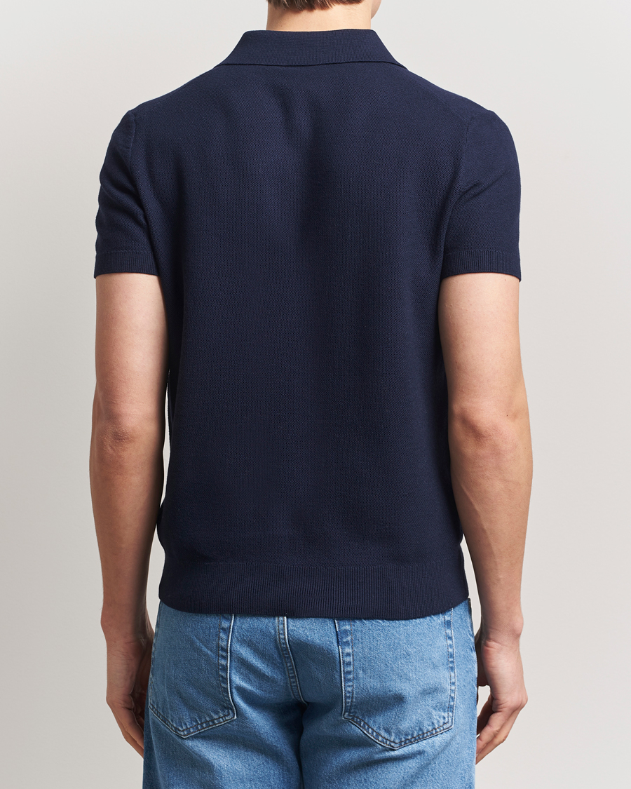 Mies | Pikeet | Morris | Walter Knitted Polo Navy