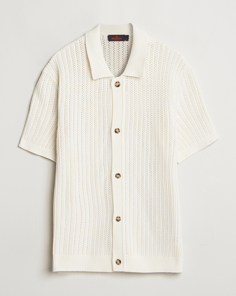 Mies | Kauluspaidat | Morris | Connors Short Sleeve Shirt Off White