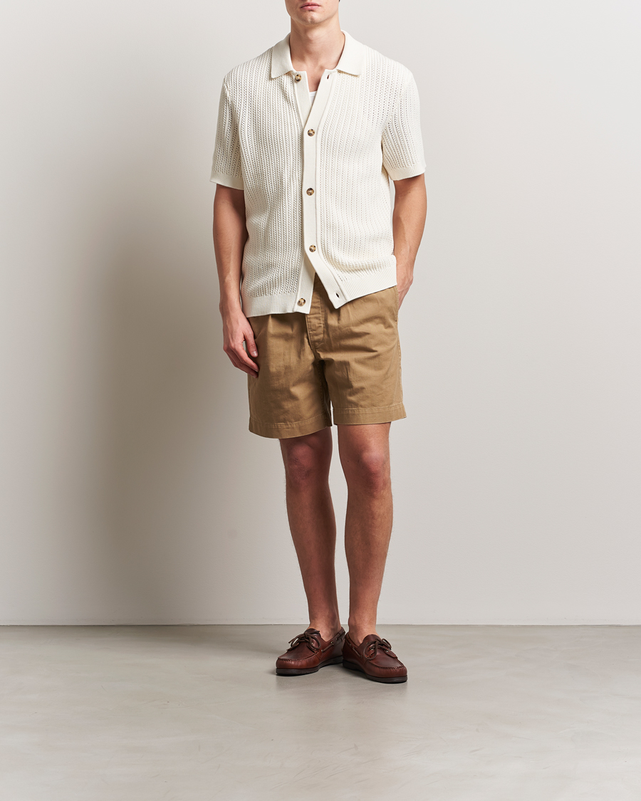 Mies | Kauluspaidat | Morris | Connors Short Sleeve Shirt Off White