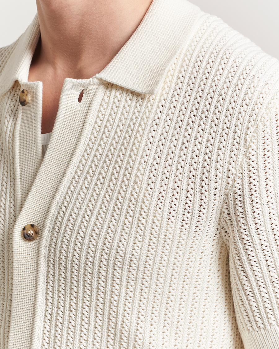 Mies | Kauluspaidat | Morris | Connors Short Sleeve Shirt Off White