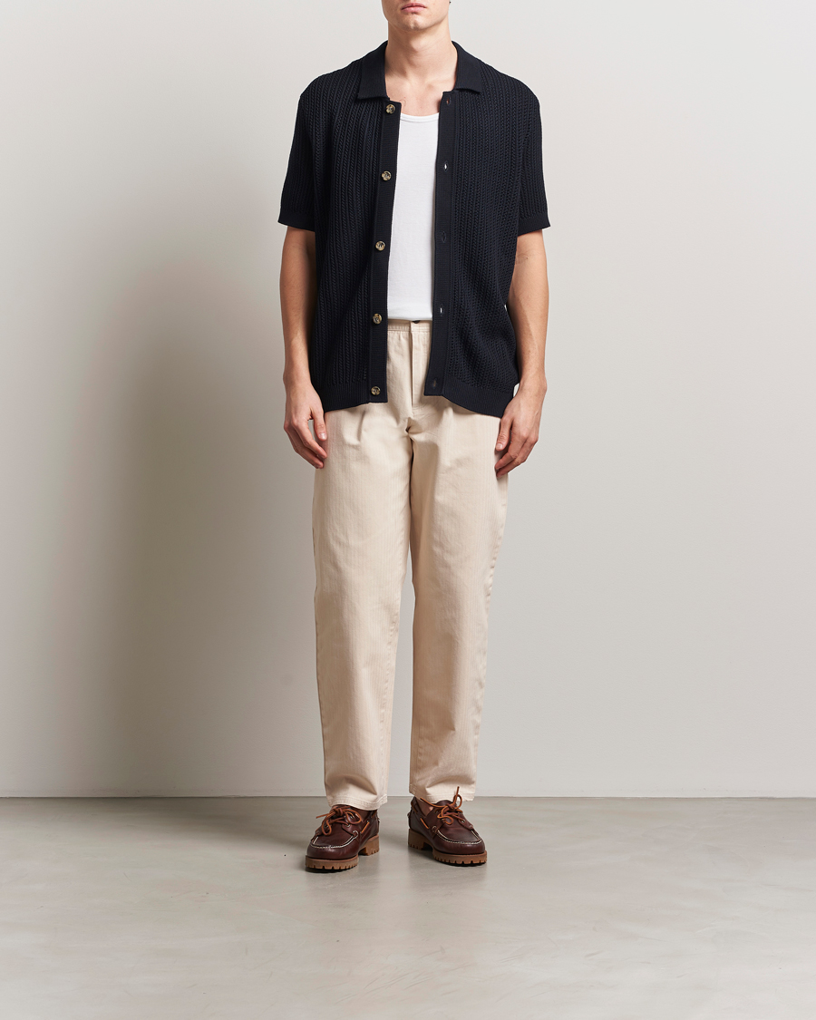 Mies | Kauluspaidat | Morris | Connors Short Sleeve Shirt Old Blue