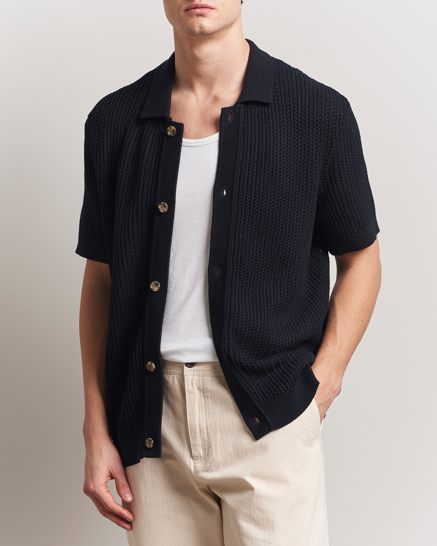 Mies | Kauluspaidat | Morris | Connors Short Sleeve Shirt Old Blue