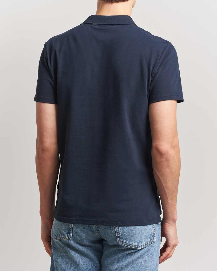 Mies | Pikeet | Morris | Dylan Pique Shirt Old Blue