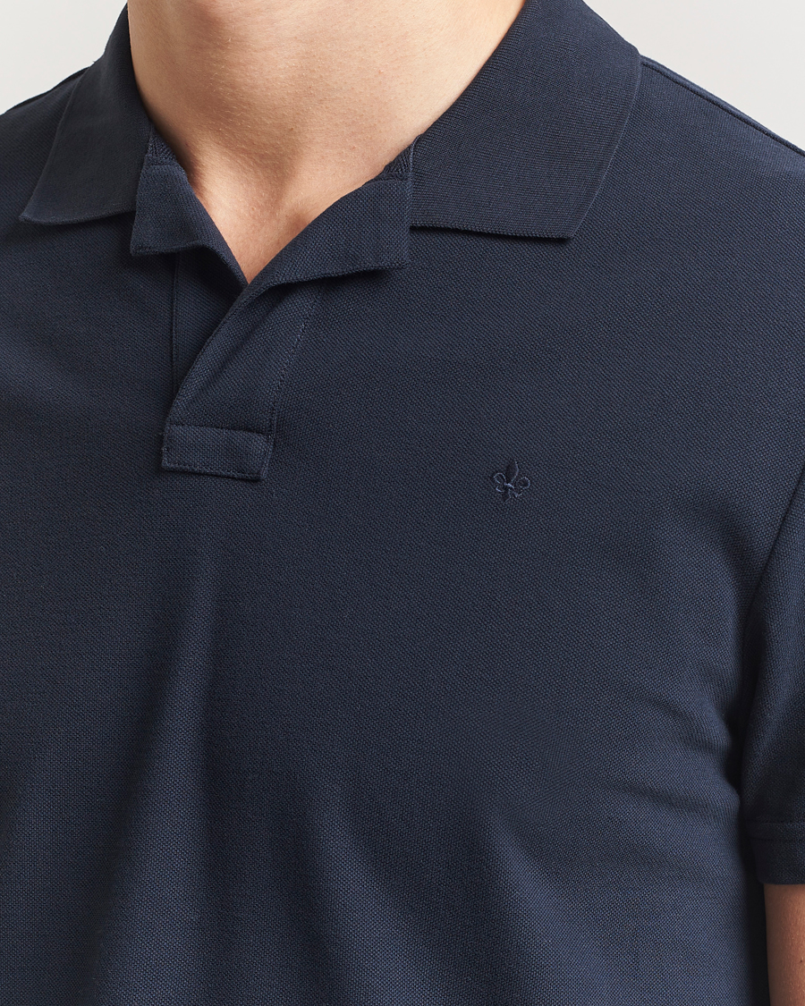 Mies | Pikeet | Morris | Dylan Pique Shirt Old Blue