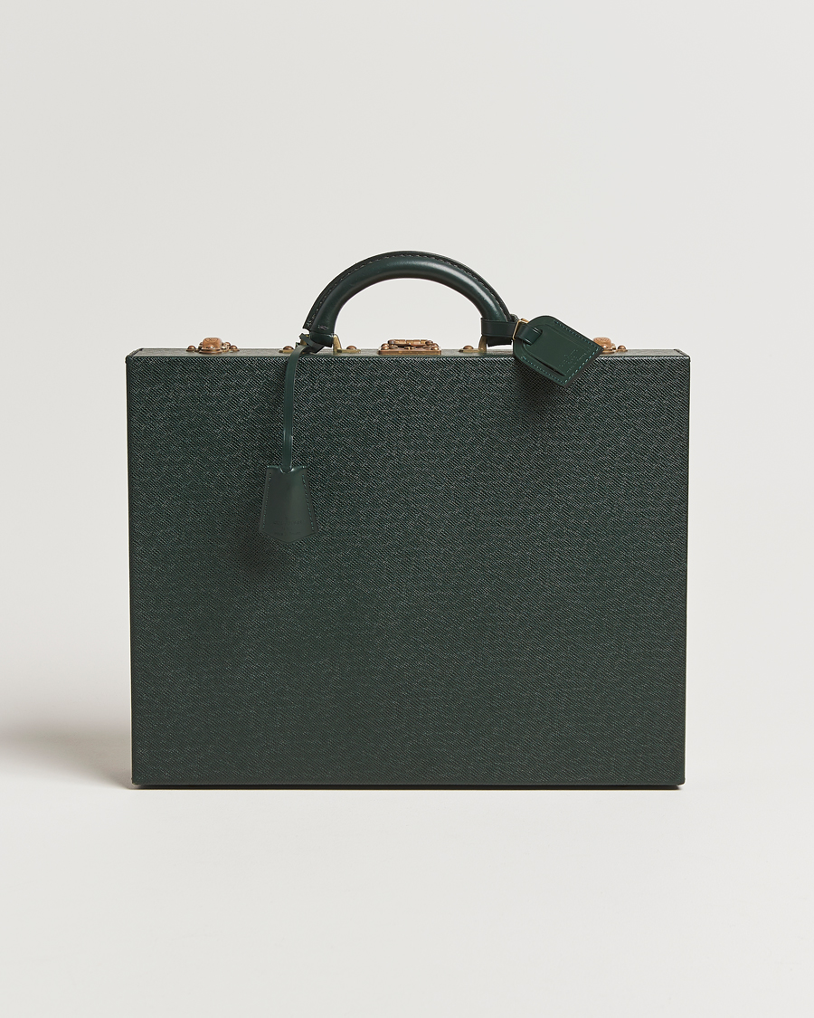 Mies | Louis Vuitton Pre-Owned Diplomat Briefcase Taiga Green | Louis Vuitton Pre-Owned | Diplomat Briefcase Taiga Green