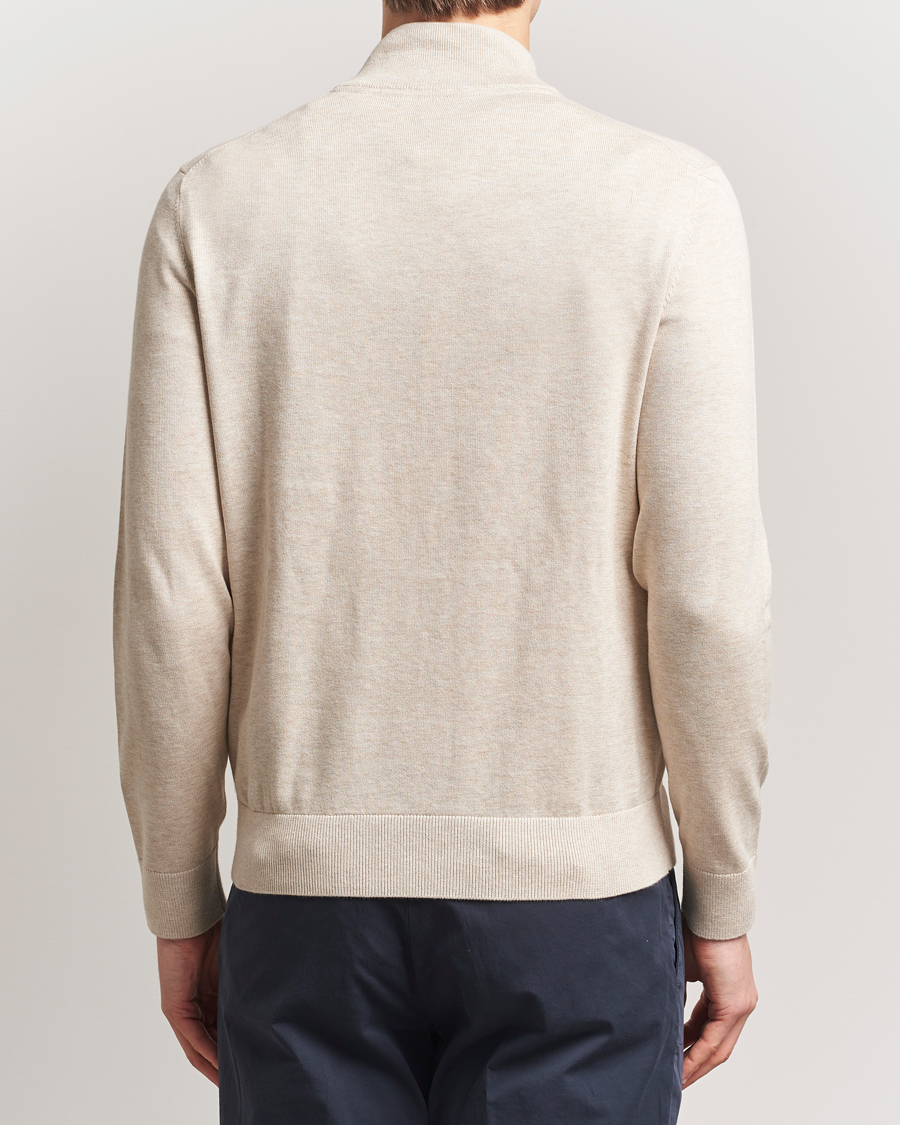 Mies | Puserot | Morris | Riley Cotton Half Zip Khaki