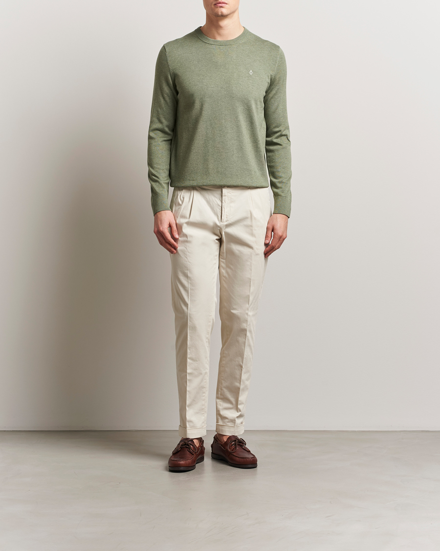 Mies | Puserot | Morris | Riley Cotton O-Neck Olive