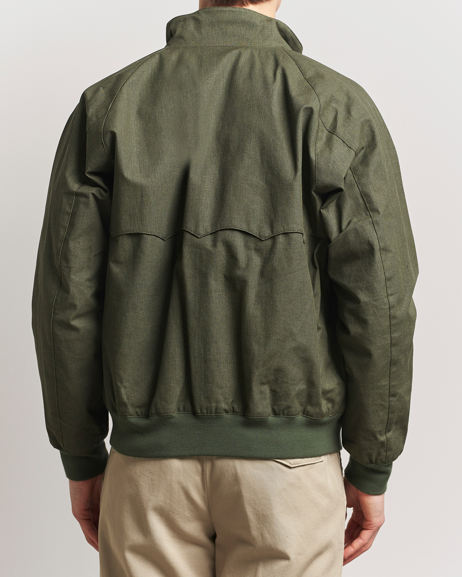 Mies | Takit | Baracuta | Tent Cloth Coated Cotton/Linen G9 Jacket Green