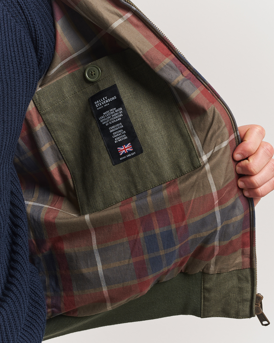 Mies | Takit | Baracuta | Tent Cloth Coated Cotton/Linen G9 Jacket Green