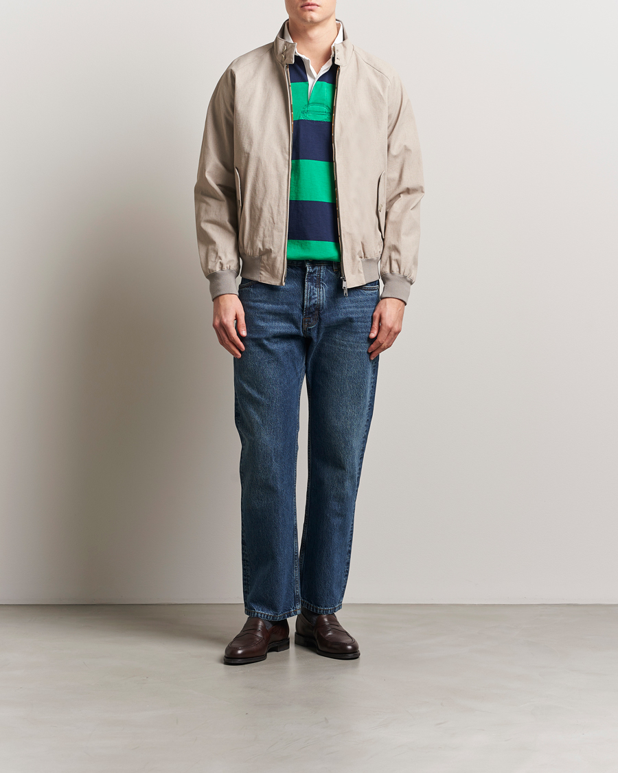 Mies | Takit | Baracuta | Tent Cloth Coated Cotton/Linen G9 Jacket Beige