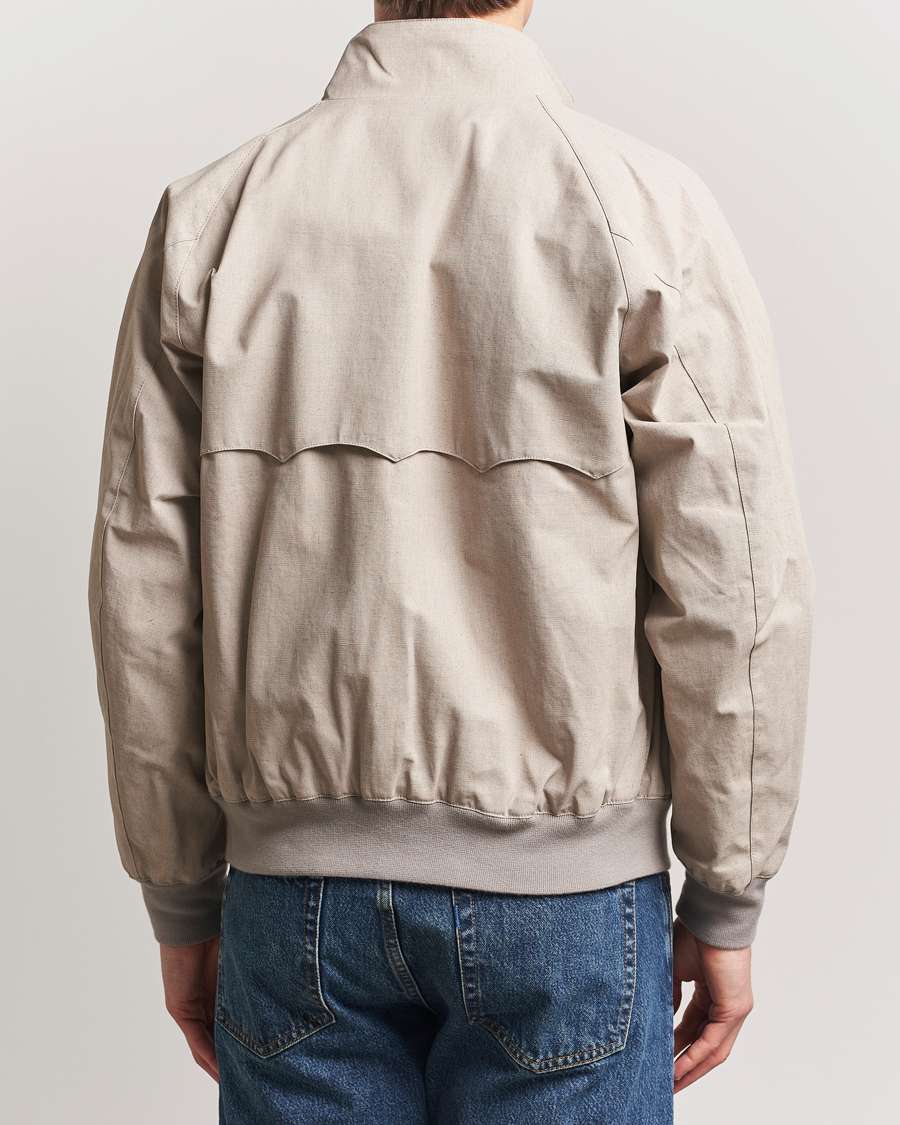 Mies | Takit | Baracuta | Tent Cloth Coated Cotton/Linen G9 Jacket Beige