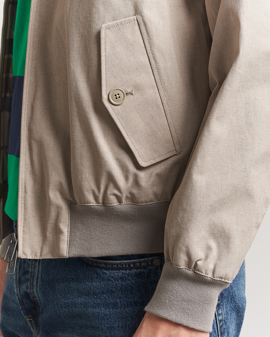 Mies | Takit | Baracuta | Tent Cloth Coated Cotton/Linen G9 Jacket Beige