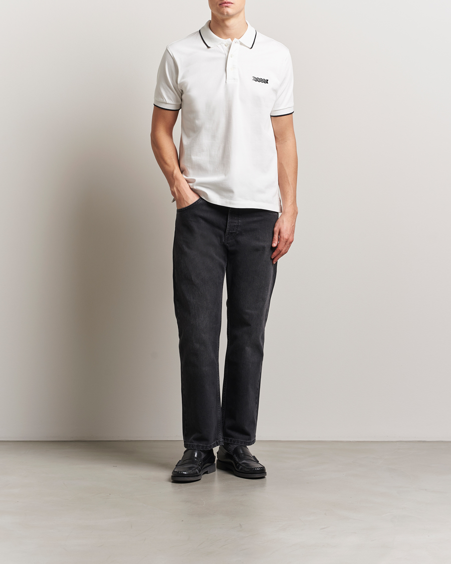 Mies | Pikeet | Baracuta | Short Sleeve Cotton Jersey Polo Ivory